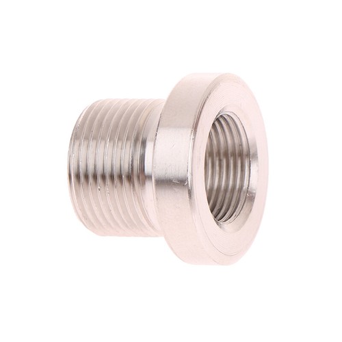 Stainless Steel 1/2-28 To 5/8-24 Car Fuel Filter Tube Connector Thread Adapter - Picture 11 of 11