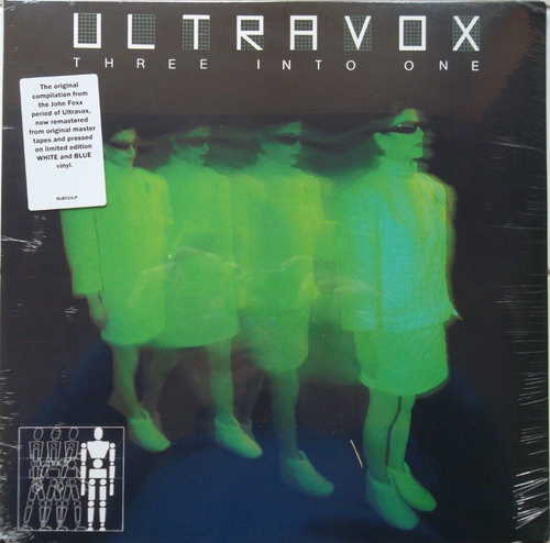 Three Into One by Ultravox (White & Blue Vinyl LP, 2021, Rubellan Remasters) NEW - Picture 1 of 2