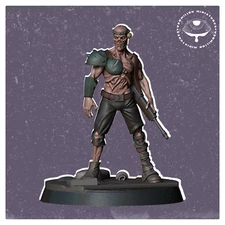 Zombie Boss | Necropolis | Vermillion |  Post Apoc D&D Wargaming 3D Printed Mini