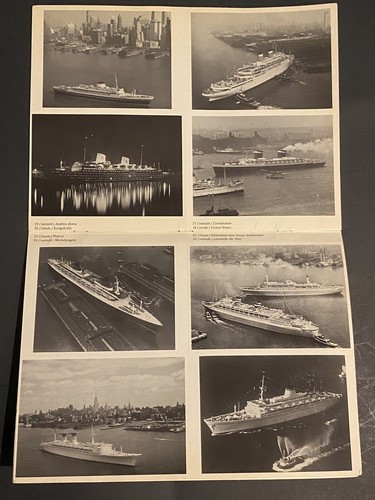 Famous Ocean Liners Photo Postcards by Miller PB 1988 24 B&W Cards FW - Picture 3 of 3