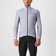 New Castelli Squadra Stretch Jacket, SILVER GRAY/DARK GRAY
