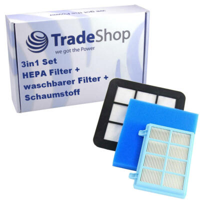 3 Stück Filter Für Philips FC9331/09 FC9332/09 FC8010/01 PowerPro Compact Vacuum