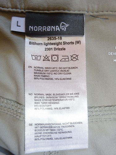 Women's Norrona Gray Shorts Size L - Picture 7 of 9