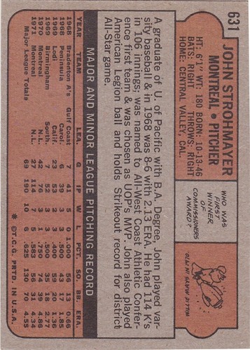 1972 Topps MLB baseball single cards (#264: 3rd series - #656: 6th series) - Picture 326 of 353
