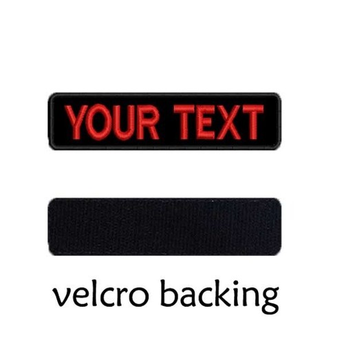 Custom Name Patches Tags Personalized Iron On Hook Backing Embroidered Biker New - Picture 157 of 172