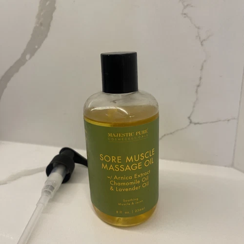 8oz MAJESTIC PURE Arnica Sore Muscle Massage Lavender Oil for Body Natural Oil