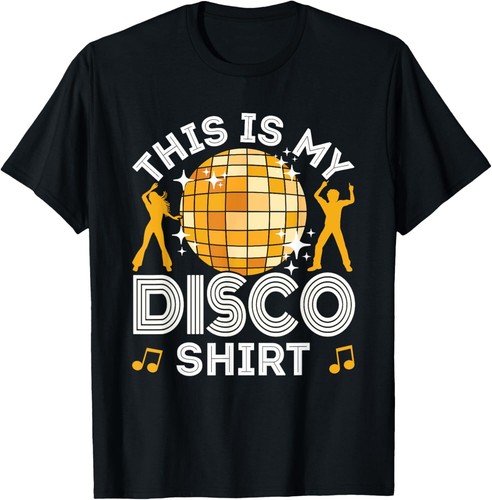 Disco Outfit Women Men 70s & 80s Costume This Is My Disco T-Shirt Hoodie - Picture 6 of 15