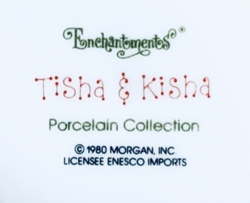 Vintage Enesco Tisha & Kisha ESKIMO KIDS Enchantments Porzellan Sammeltasse NEU - Bild 8 von 8