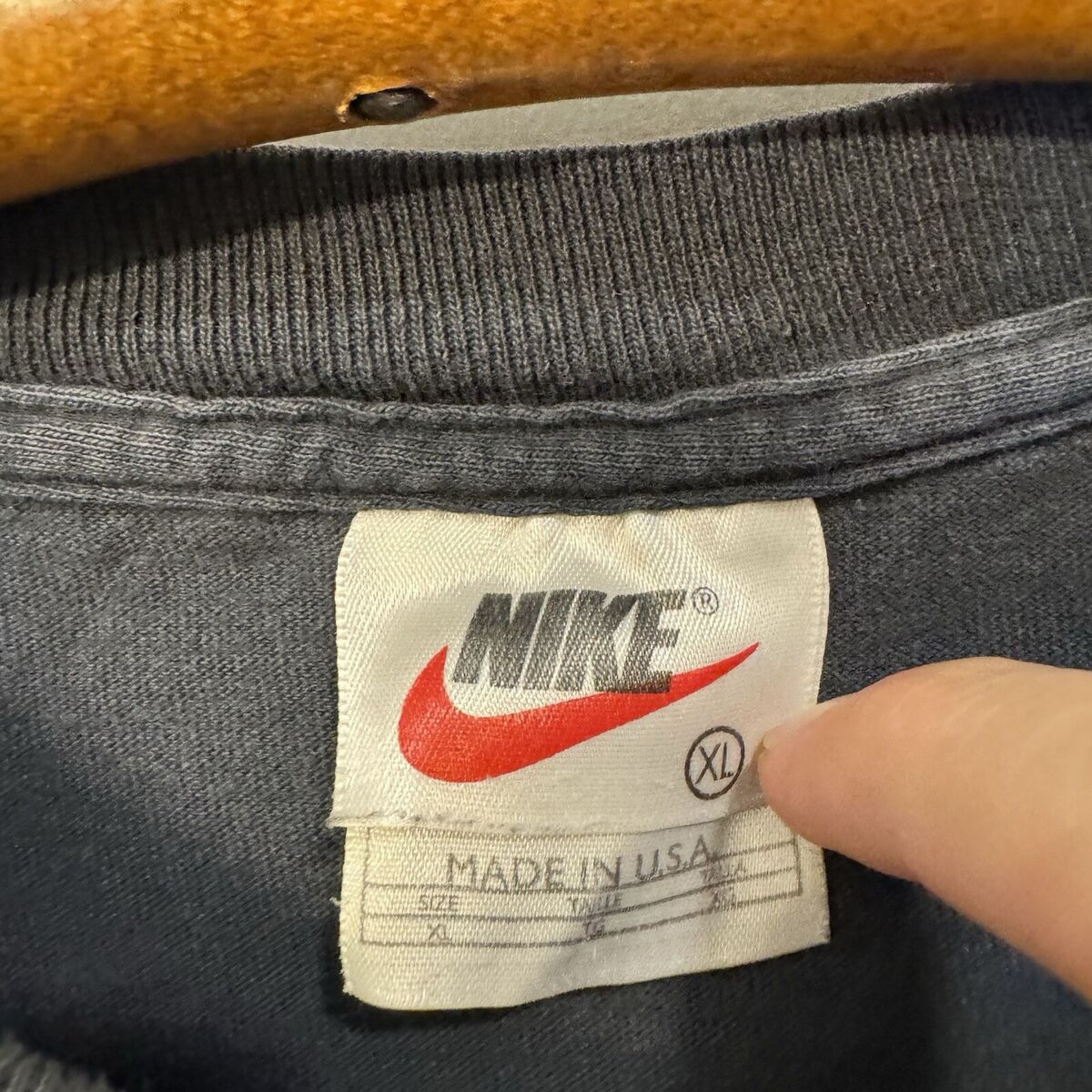 Vintage 90's Nike Swoosh White Tag T-Shirt XL USA Black Vintage 90's Nike Swoosh White Tag T-Shirt XL USA Black