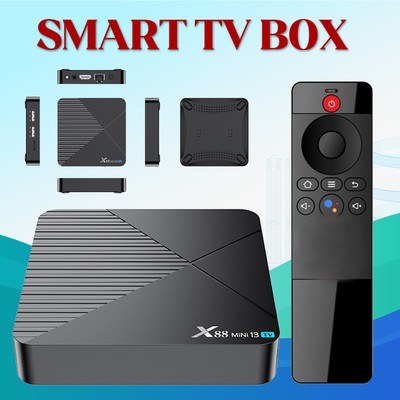 Android 13.0 Smart TV Box 8K Quad Core HD 2.4G WIFI Media Stream Player