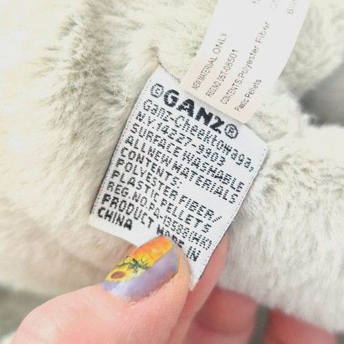 Ganz Webkinz HM167 Samtiger Elefant Plüschtier Stofftier Spielzeug grau rosa 6 Zoll - Bild 6 von 7