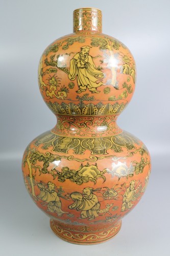Beautiful China wu-cai(五彩) porcelain vase - Picture 6 of 21