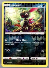 Pokémon TCG Sneasel Burning Shadows 85/147 Reverse Holo Common