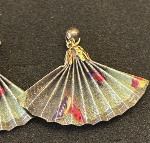 Pendientes abanico origami - Imagen 3 de 6