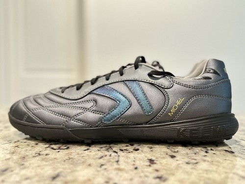 KELME Indoor Soccer Turf Shoes Calf-Skin Futsal Arch Support Sneaker Size 9