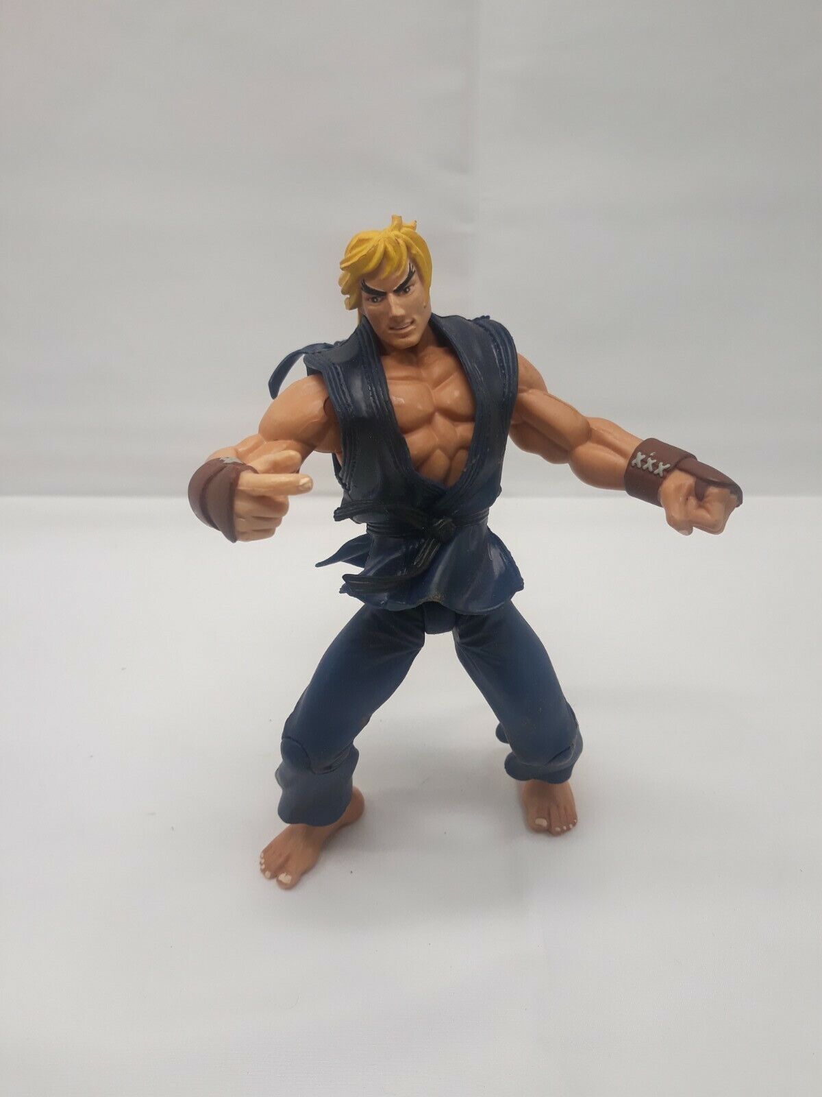 Street Fighter Ken Action Figure Round One Alpha 3 Capcom 1999 New Sealed