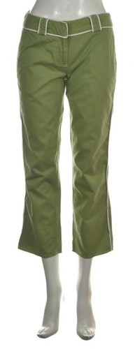 Pantalones recortados de pierna recta verdes talla 2 INC International Concepts para mujer - Imagen 1 de 4