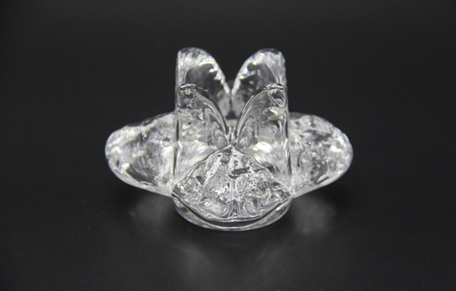 1970s KOSTA BODA Crystal Snowstar Candle Holder by Ann Wärff Made in Sweden - Picture 2 of 7