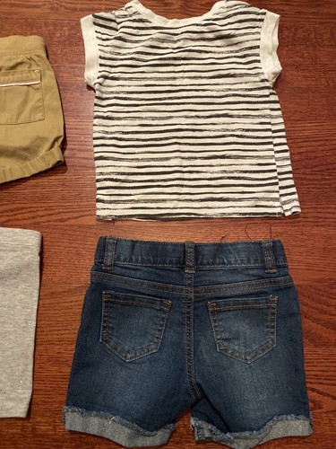 Lot 6 Cat & Jack Girl's Size 18 Months Summer Play Clothes 1 Shirt 5 Shorts - Picture 11 of 11