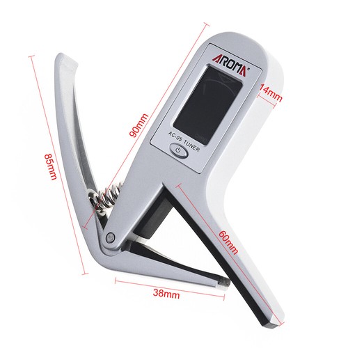 Guitar Tuner Capo 2 IN 1 Professional Smart Combination of Metal Capo and Tuner - Picture 8 of 9