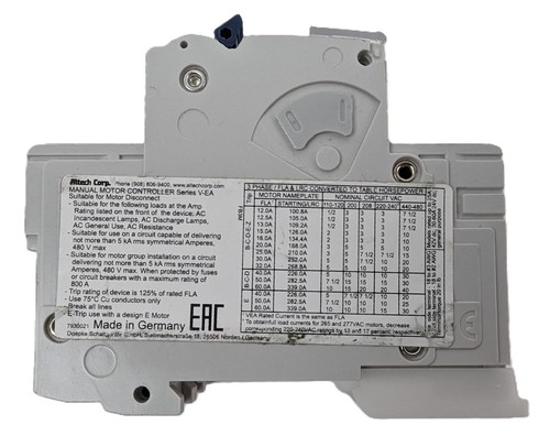 Altech 3D25UM Circuit Breaker 25A 277/480Vac 3Pole Din Rail V-EA Series NEW - Picture 4 of 6