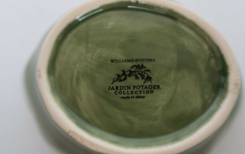 Williams Sonoma Jardin Potager Collection Artichoke Dip Bowl Pink & Green - Picture 6 of 9