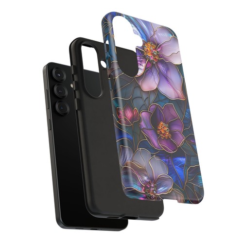 Magnolia Flower Phone Case, Faux Mother of Pearl Floral Cover | X48 - 第 178/272 張圖片