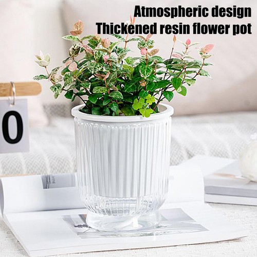 Self-Watering Pots for Indoor Plants Transparent Hydroponics Draining Planter - Picture 9 of 16