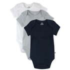 Honest Baby Clothing 3 Pack Short Sleeve Boy's Bodysuits Various Sizes New