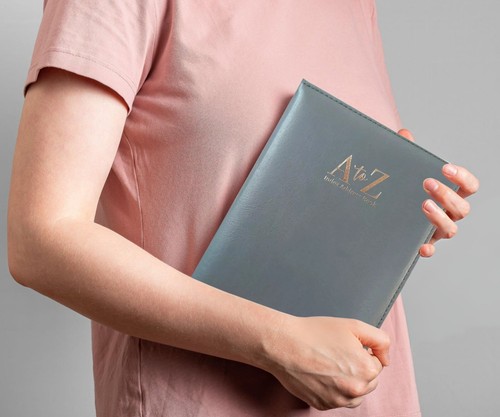 A-Z Index Address Book Leather Look Cover Executive Padded Notebook Midi Size - Picture 22 of 22