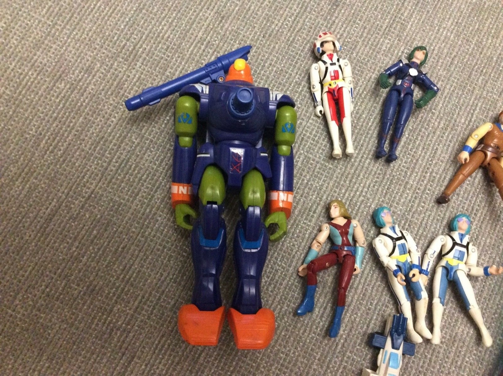 RARE VINTAGE ROBOTECH ZENTRAEDI POWEREDARMOUR QUADRONO BATTALION + FIGURES 1980 Okazja, tanio