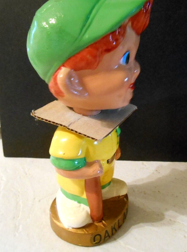 Nodder base oro C1970 Oakland A's Athletics con scatola mai visualizzato Bobblehead - Foto 6 di 7