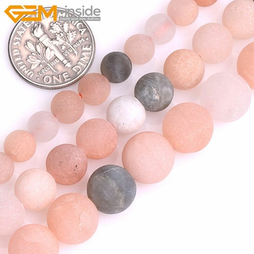 Natural Matte Aquamarine Mookaite Round Loose Spacer Jewellery Making Beads 15" - Picture 151 of 534