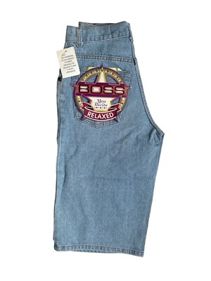 vintage BOSS by IG design relaxed jean shorts mens size 28 NOS NWT 90s USA