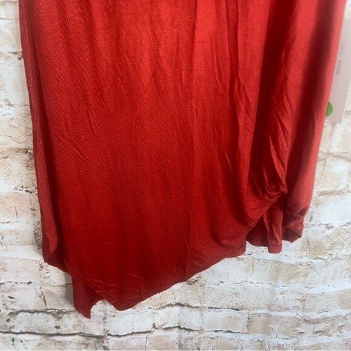 Fifteen Twenty asymmetrisches ärmelloses Top mit Stehkragen in Rost Größe Small NEU - Bild 3 von 6