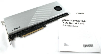 ASUS Hyper M.2 X16 Gen 4 PCIE 4.0/3.0 x4 NVME RAID Expansion Card - image 1 of 4