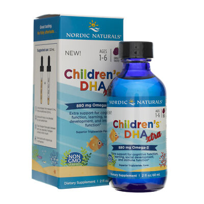 Nordic Naturals Children's DHA XTRA with blueberry flavor 60 ml