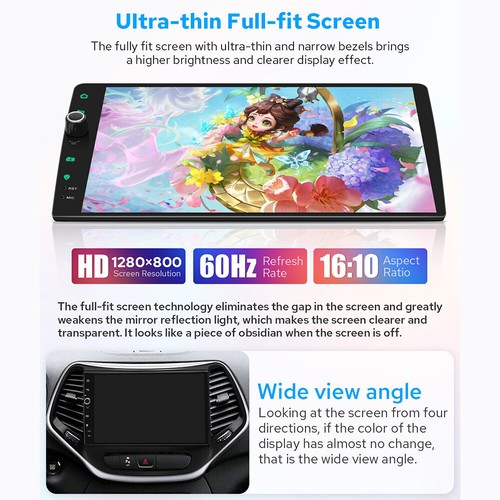 Auto Stereo Radio GPS Navi Android 13 Apple CarPlay Für Jeep Cherokee 2015-2018 - Picture 7 of 16