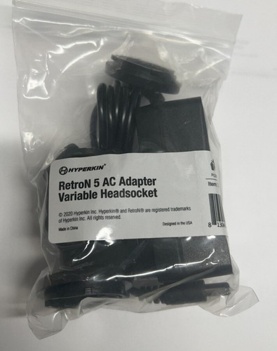 AC100v to 240v Adapter + Variable Headsockets work for world Wide for Retron 5 - Picture 2 of 4