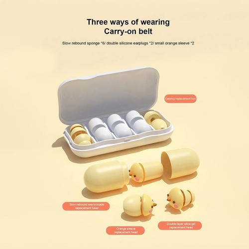 2Pcs Soft Foam Ear Plug Earplugs Sleep Travel Waterproof For Slxpc 9CX3 Lot G4 - Picture 12 of 16