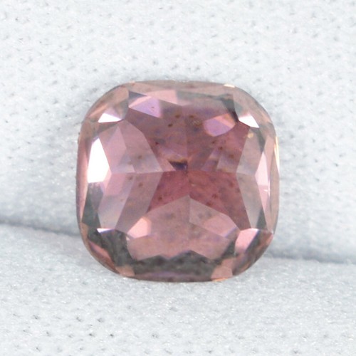 2.31 ct BEST GRADE UNHEATED BROWN PINK NATURAL ZIRCON SQ Cushion See Vdo SK - Picture 2 of 2