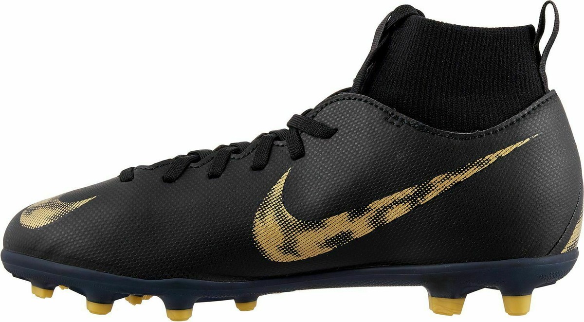 Nike Kids&#039; Mercurial Superfly 6 FG Soccer AH7339-077 Black/Gold #BR | eBay