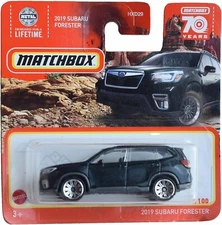 Matchbox 2019 Subaru Forester, Black 88/100 Short Card