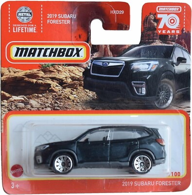 #ad Matchbox 2019 Subaru Forester Black 88 100 Short Card $6.99