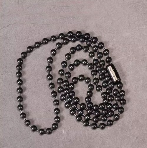 Pure Titanium Round Ball Bead Chain Anti-Allergy Ultralight Necklace 2/2.4/3/4mm - Picture 35 of 35
