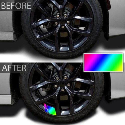 6x Reflective Car Wheel Rim Vinyl Decal Sticker Stripes Accessories For 16"-21'' - Picture 12 of 27