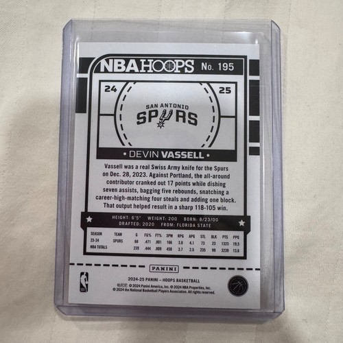 2024-25 Panini NBA Hoops Premium Box Set Silver Foil VETS #/199 CHOOSE YOUR CARD - Picture 295 of 351