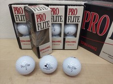 Vintage Box Of 12 Spalding Pro Flight Golf Balls Twin Ports Testing Advertising