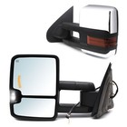Towing Mirrors fit 14-18 Chevy Silverado 3500 2500 Power Heated Signal Chrome