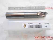 NEW OSG USA 1" CUT DIA. X 1" LOC X 6" OAL 2 FL C.C. SOLID CARBIDE SQUARE ENDMILL